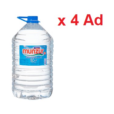 Munzur 5 lt Pet Su (4 Adet)