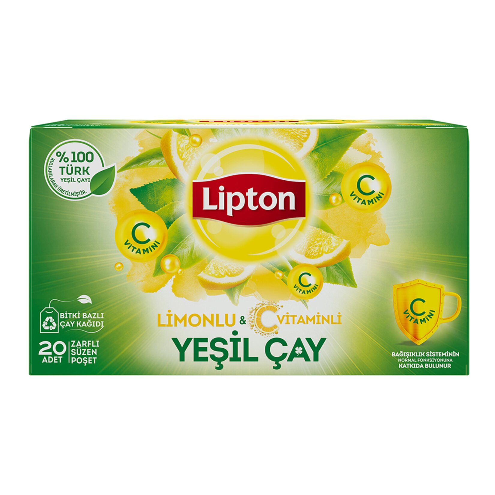 Lipton Limonlu Yeşil Çay  20'li